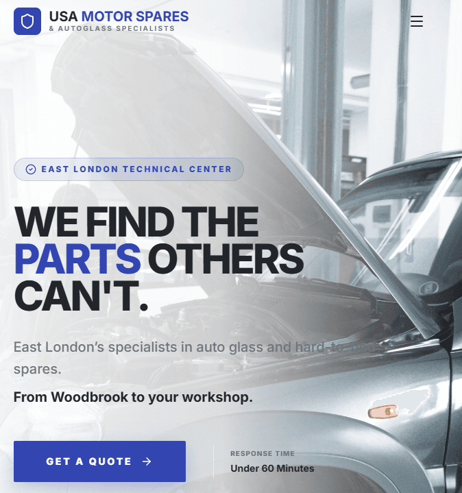 USA Motor Spares Redesign