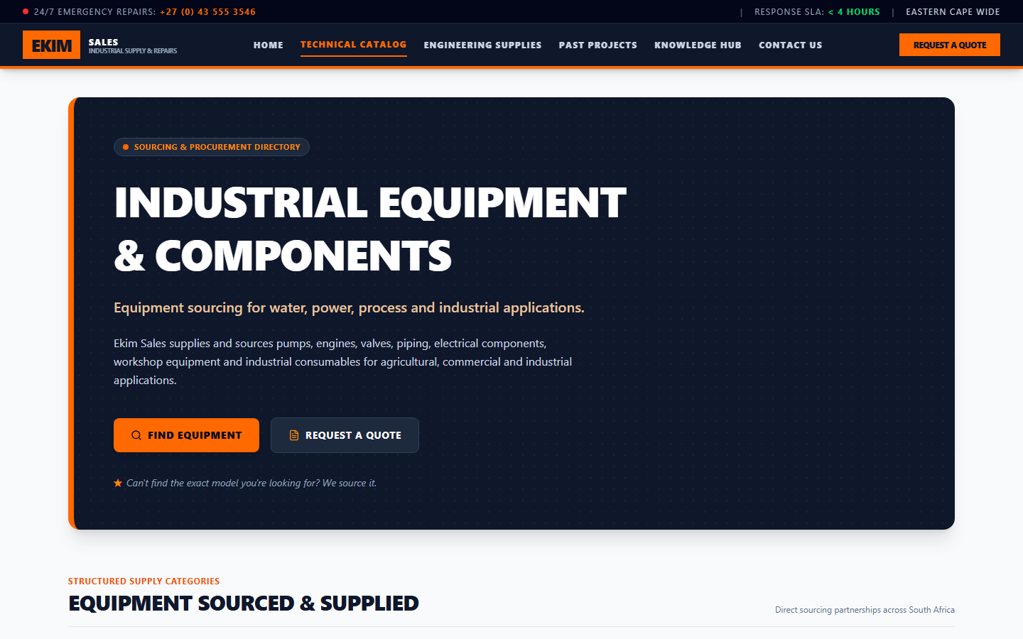 Technical Parts & Machinery Catalog screenshot