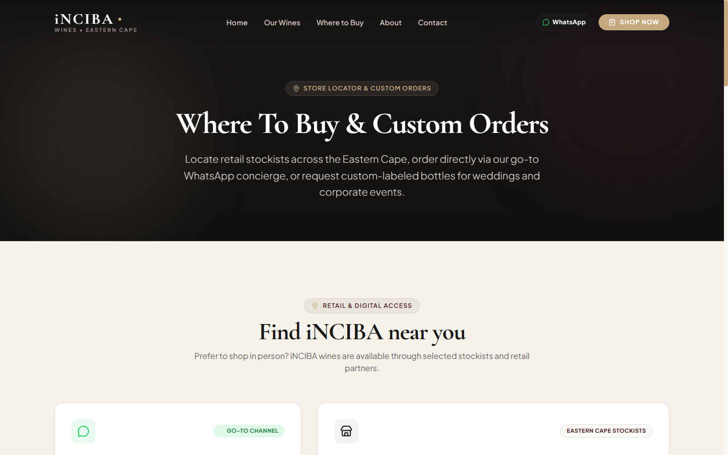 Where To Buy & Regional Stockist Locator screenshot